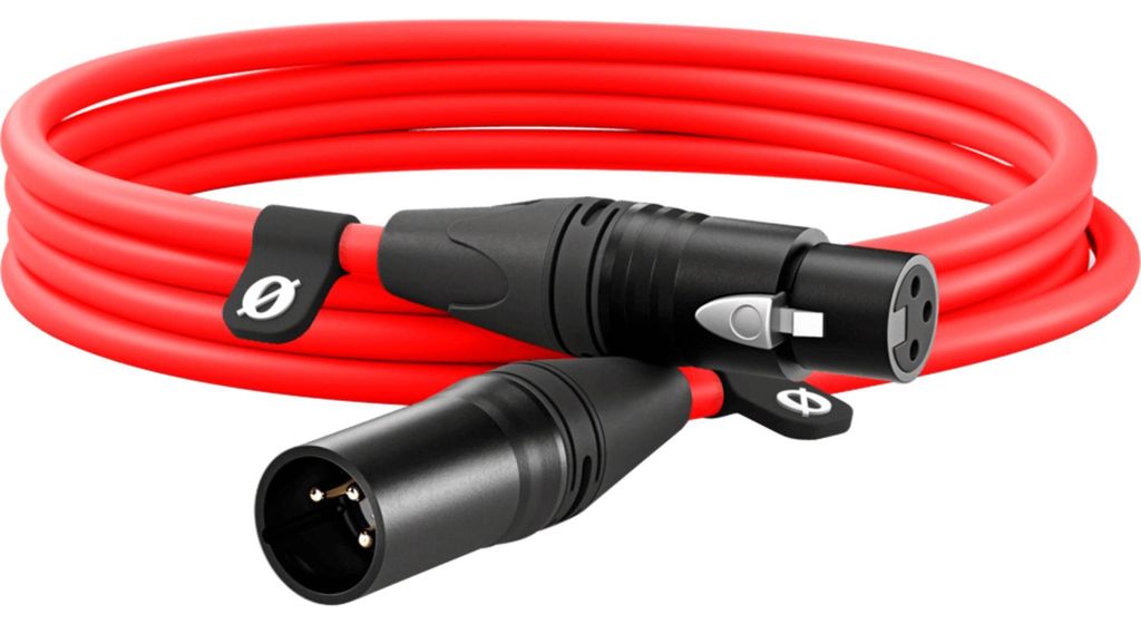 Premium XLR-Kabel XLR3M-R red (rot, 3 Meter)