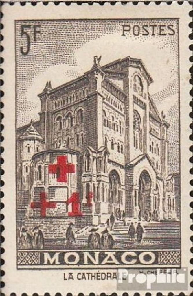 Briefmarken Monaco 1940 Mi 217 mit Falz Rotes Kreuz