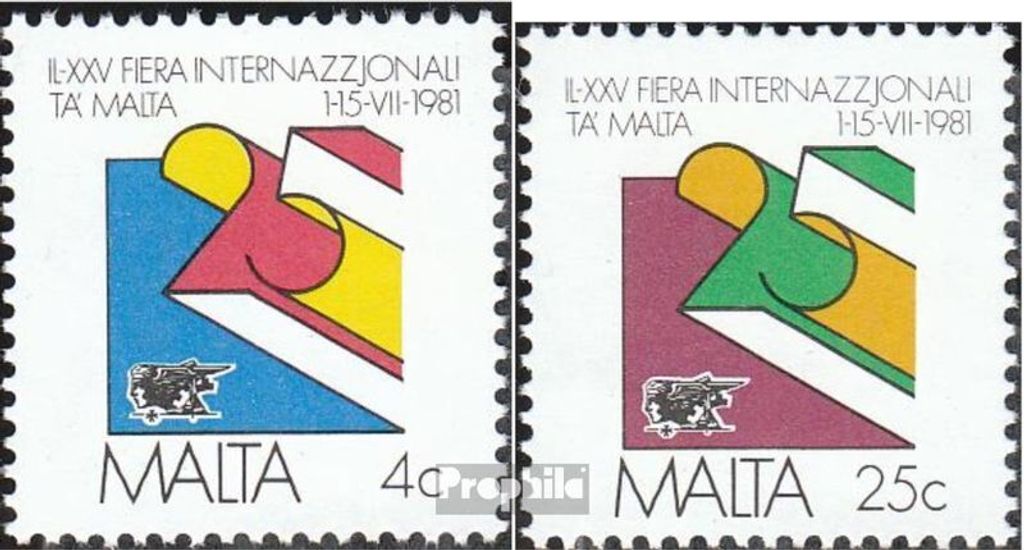 Briefmarken Malta 1981 Mi 630-631 (kompl.Ausg.) postfrisch Produktbild 