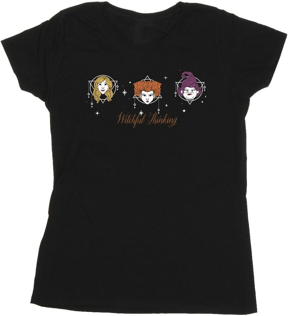 Disney - "Hocus Pocus Witchful Thinking" T-Shirt für Damen BI48516 (S) (Schwarz)