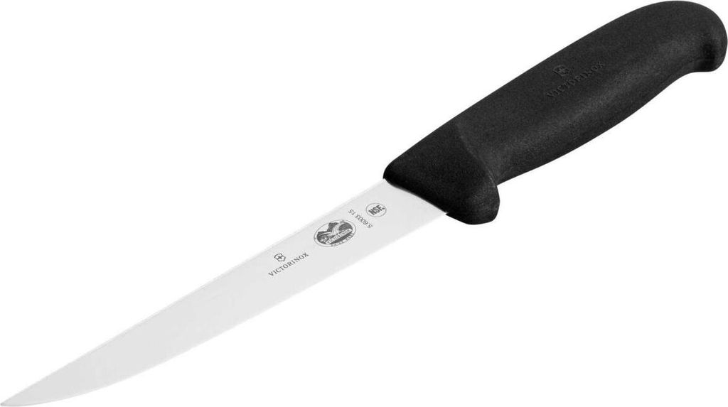 VICTORINOX Ausbeinmesser Fibrox silber, schwarz, Klinge: 15,0 cm