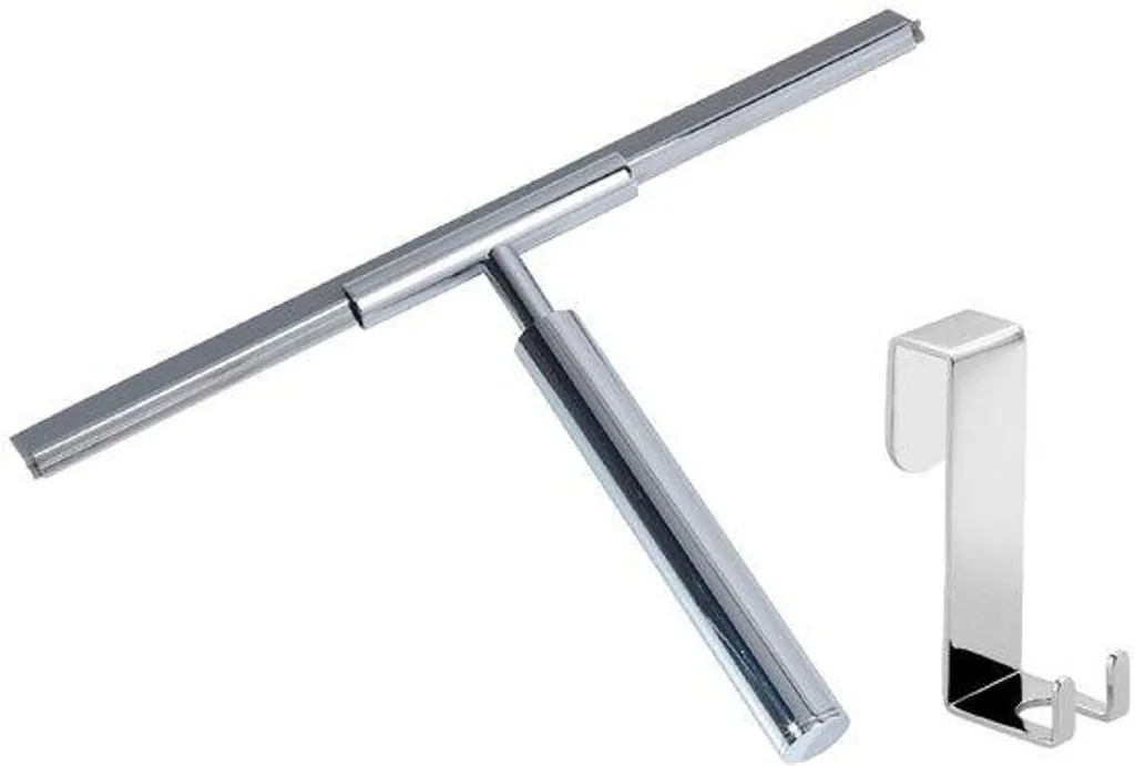 Set d'accessoires de salle de bain chromé 2 pièces en inox pour lavabo chic