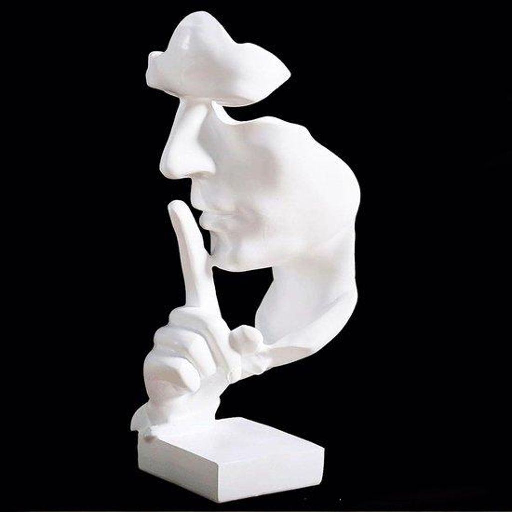 Silent Gold Thinker-Reliefs, abstrakte Gesichtsbilder, Produktbild 