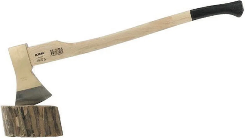 Hache 1250g Ironside 138-004 : Manche bois ergonomique et tête en acier