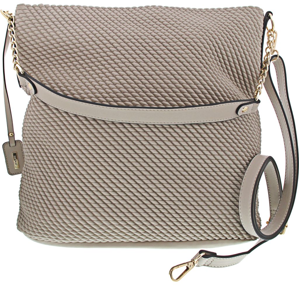 Rieker Damen Schultertasche Kordelstruktur Kettendetail Produktbild 