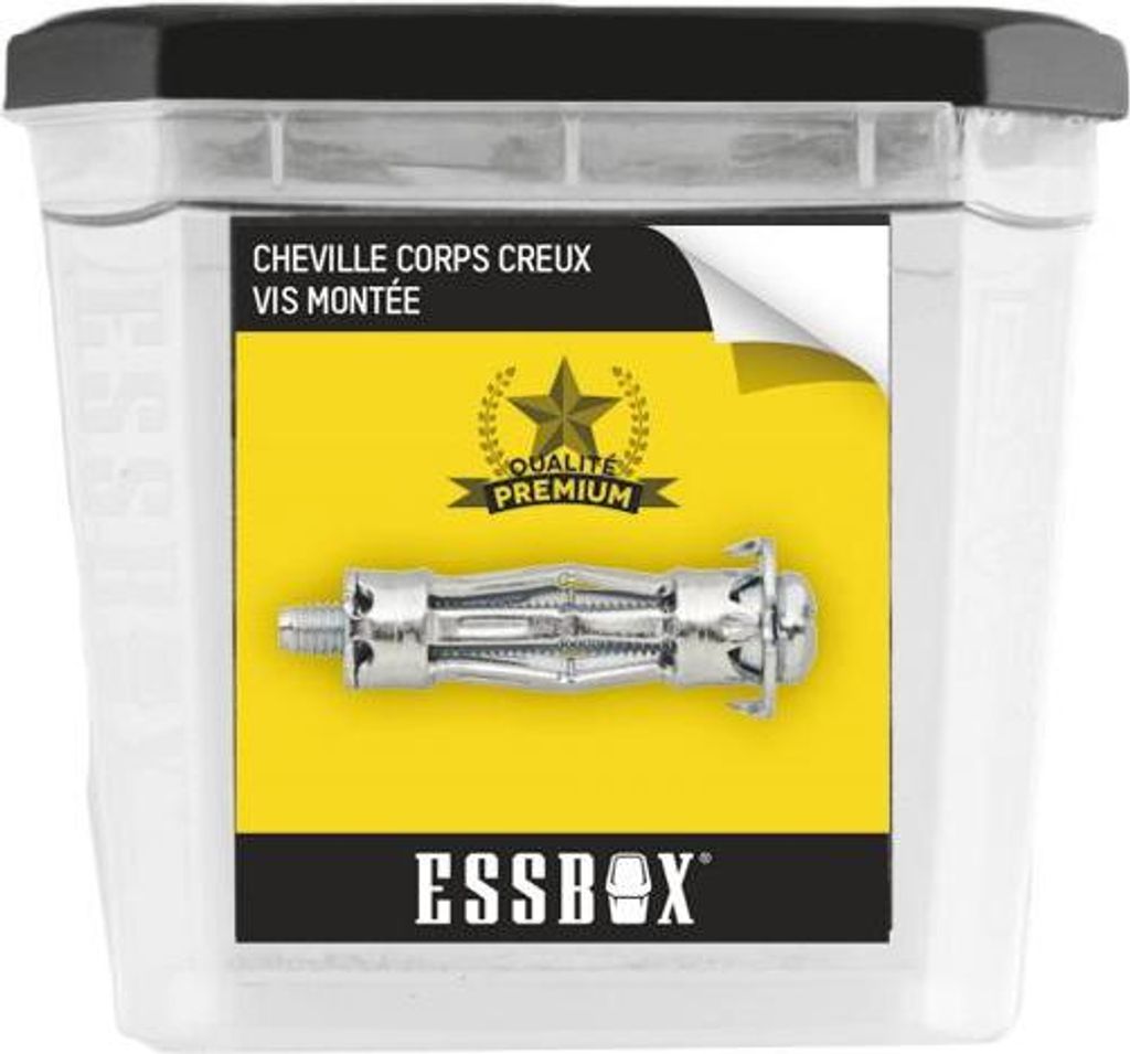 ESSBOX SCELL-IT Hohlkörperdübel - Spyder plus - Ø6 mm x 75 mm - Packung mit 25 Stück - EX-91108106075
