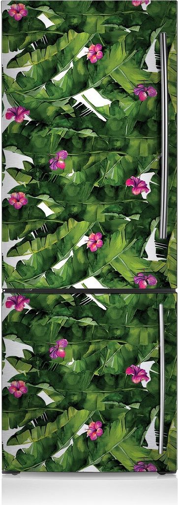 Dekoration Kühlschrank Aufkleber Magnete Küche Kühlschrankmagnete 60x205 cm - Hibiskus