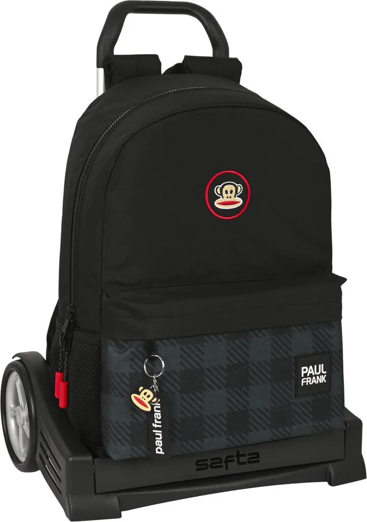 Sac à dos Paul Frank Campers Noir à roulettes avec finitions renforcées
