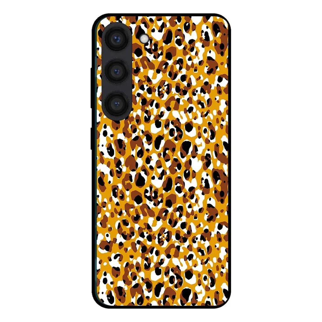 Cover Samsung Galaxy S23 Plus Animalier | Custodia Marrone Pantera e Bradipo