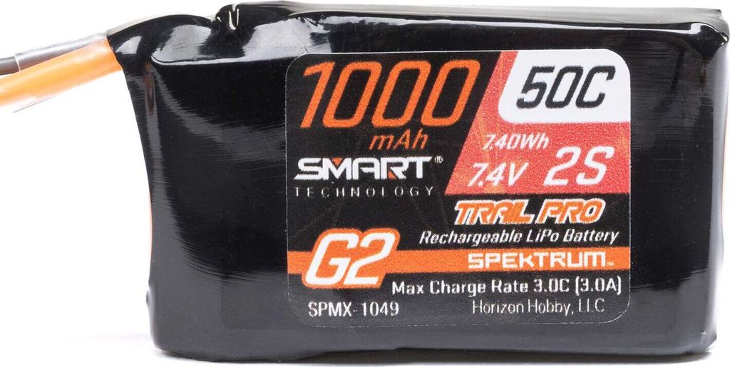 Spektrum Smart G2 Trail Pro LiPo 7.4V 1000mAh 50C IC2 Produktbild 