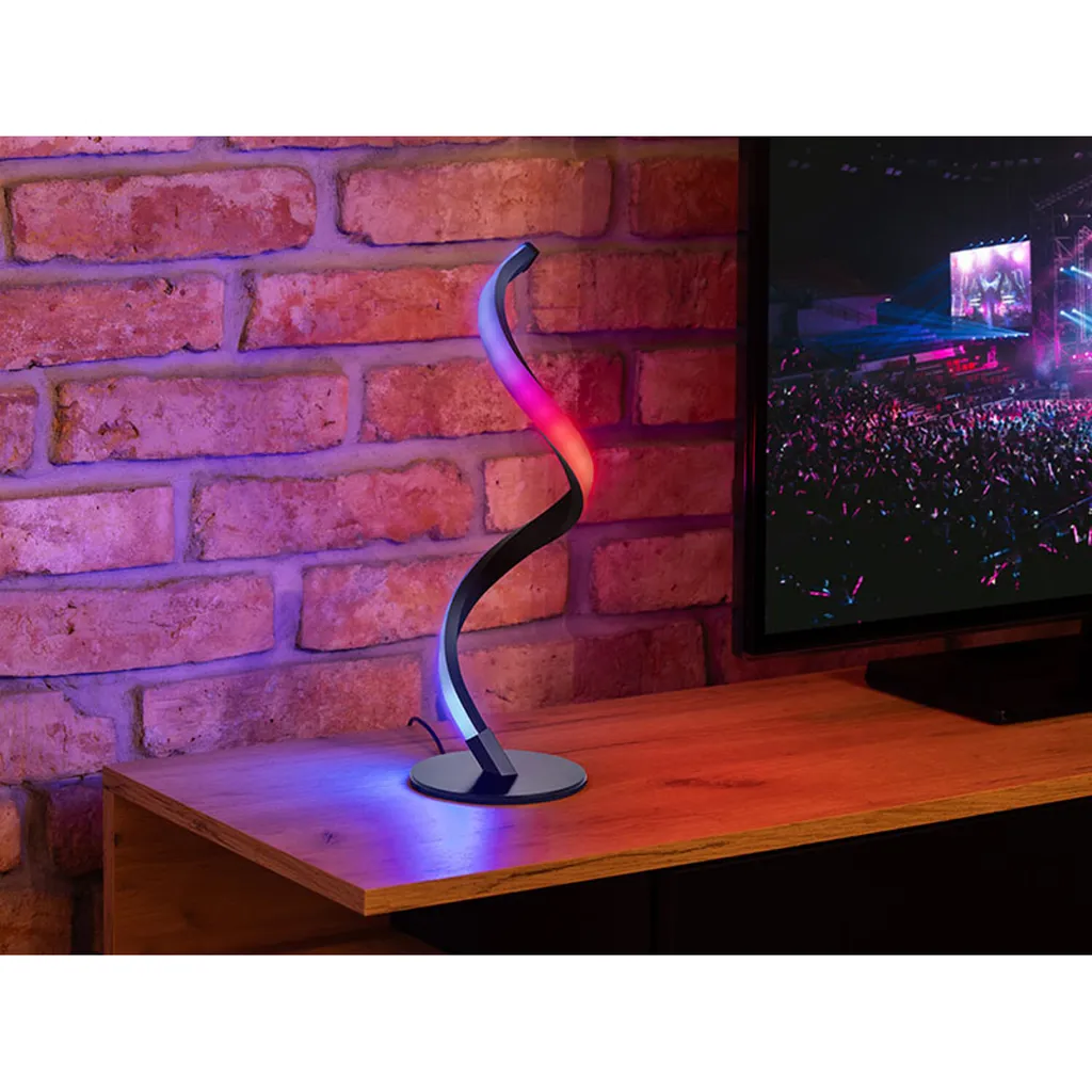 Lampe de Table LED Spirale Connectée - Éclairage d'Ambiance Intelligent