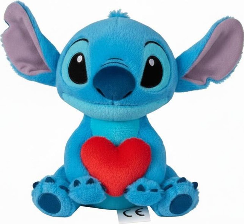Disney Stitch Herz Plü schtier 25cm Produktbild 