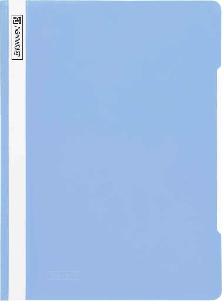 Chemise à Lamelles A4 en Plastique Bleu Clair pour Classement de Dossier