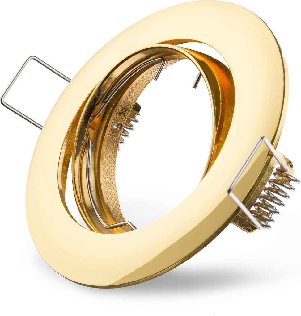 Einbaustrahler Gold rund schwenkbar 68mm max. 50W Produktbild 