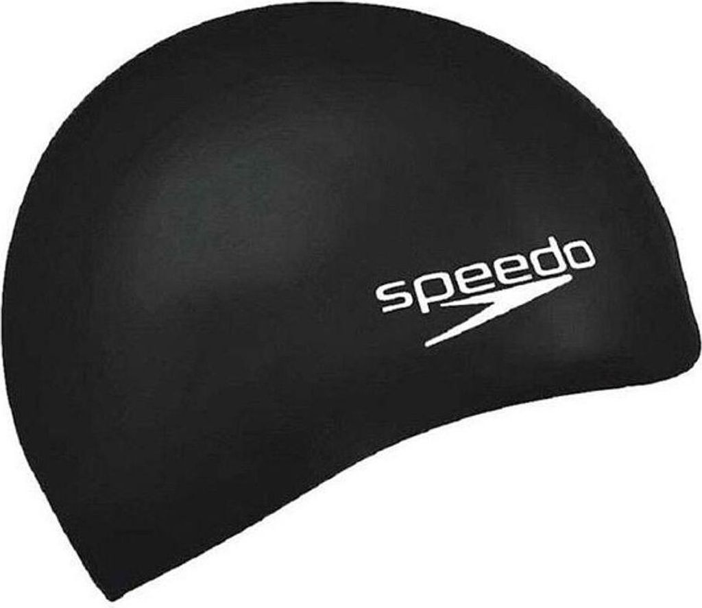 Speedo PLAIN FLAT Badekappe Schwarz Silikon Produktbild 