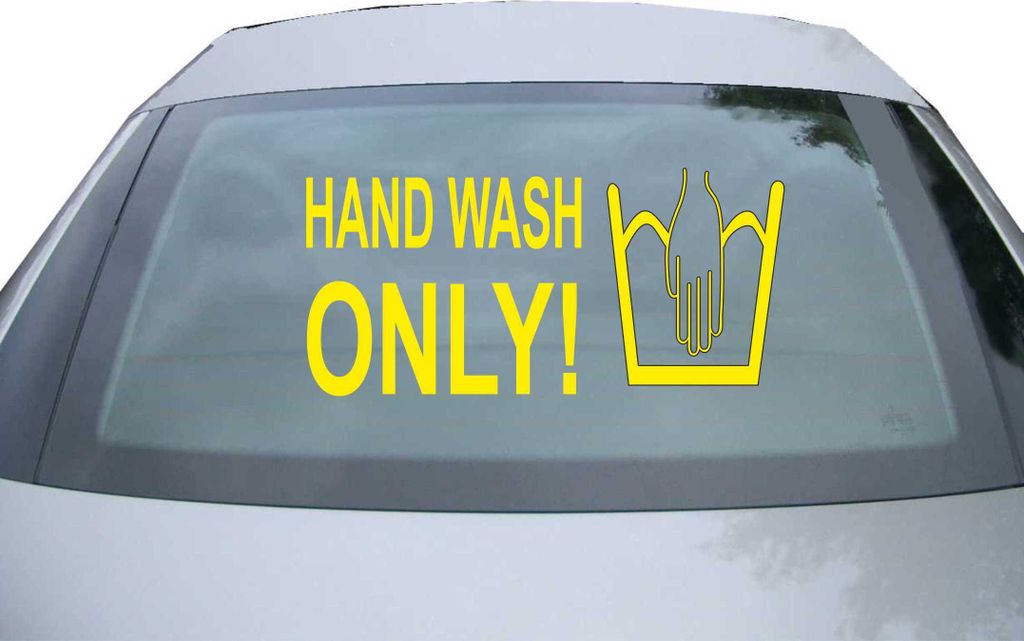 Indigos UG - Aufkleber Heckscheibe & Motorklappe DE6022 - gelb - 600x285 mm - handwash only! - Auto Scheiben Fenster Heckklappe Tuning Racing JDM -...
