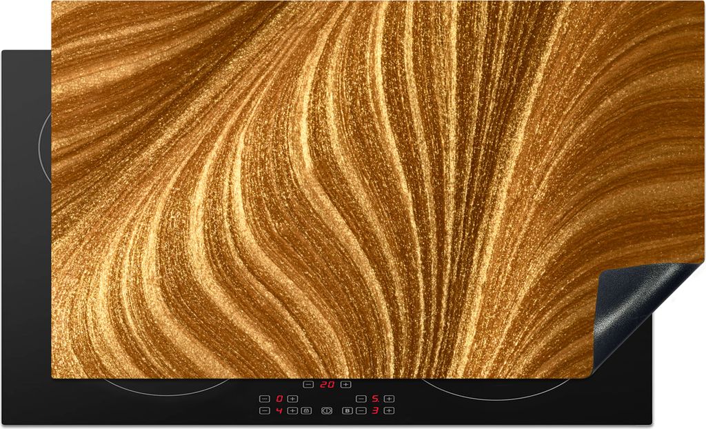 KitchenYeah© Herdabdeckplatte Nahaufnahme von Goldfarbe , Produktbild 
