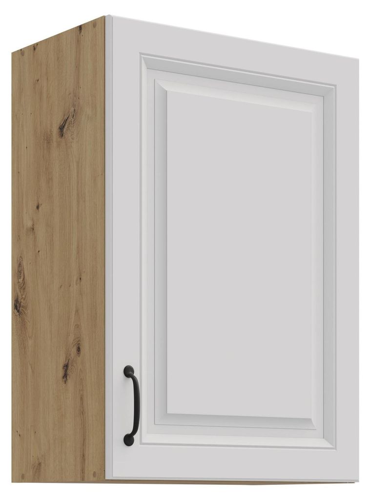 Hängeschrank 50 cm Stilo Weiss + Eiche Artisan Küchenzeile Produktbild 