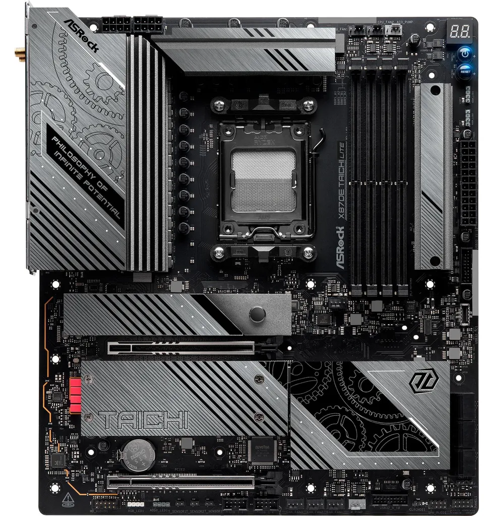 Carte Mère AMD X870E ASRock Taichi Lite E-ATX avec Wi-Fi 7 et USB4