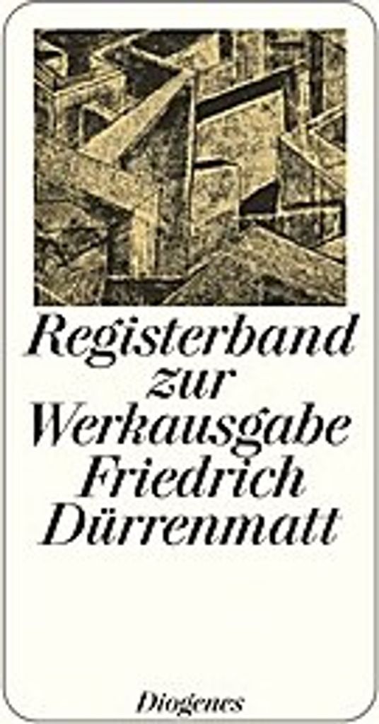 Registerband zur Werkausgabe Friedrich Dürrenmatt in siebenunddreißig Bänden