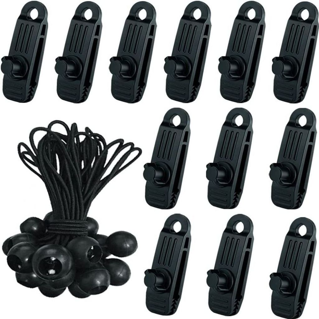 24-teiliges Planenklammer-Set, 12 x Multifunktionale Produktbild 