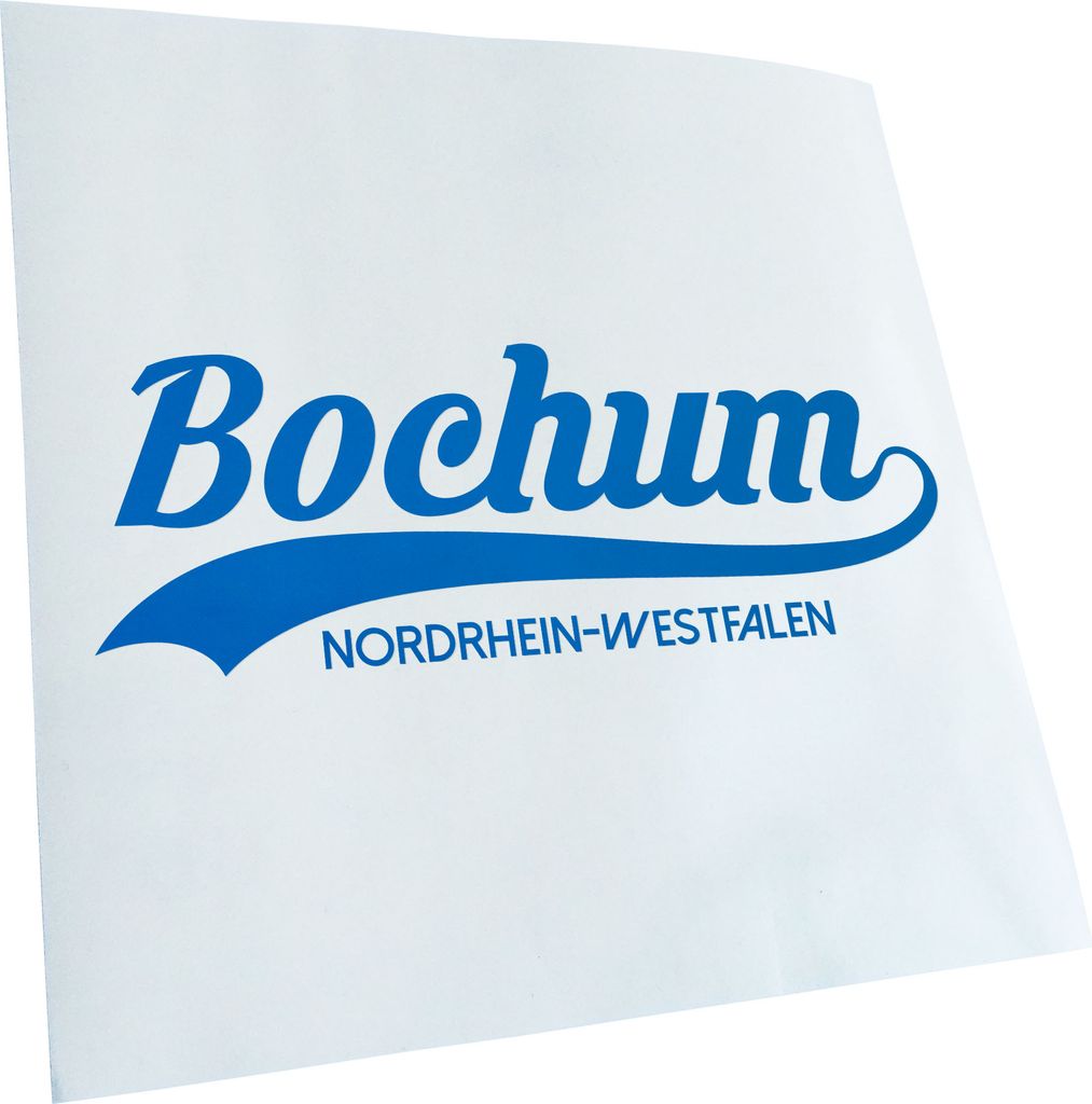 Kiwistar - Autoaufkleber - Bochum Nordrhein-Westfalen - Blau - 30x11cm - Aufkleber für Auto, Laptop, Fahrrad, LKW, Motorrad mehrfarbig JDM Decal R...
