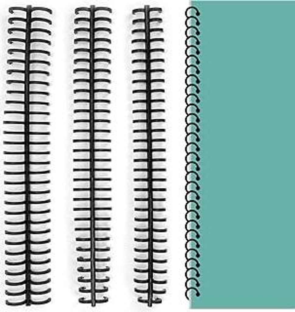 15 Stk Kunststoff-Bindekämme, 30 Löcher, 28 * 10mm/13mm/16mm Binderücken, Bindungskämme, Binderücken für Plastikbindung, Spiralbinderücken S...