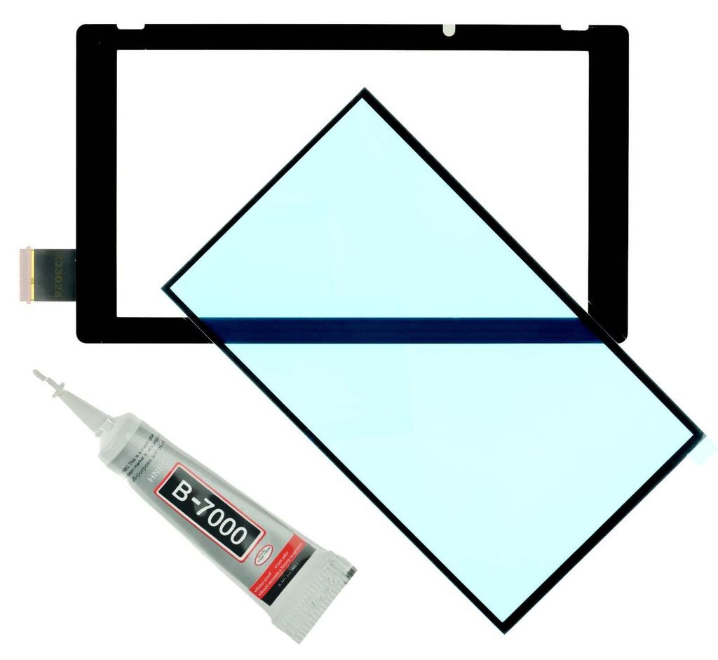 Nintendo Switch Touchscreen Displayglas + Dichtung, V1 + B7000