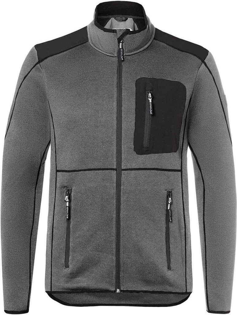 Kübler Strickjacke anthrazit/schwarz Gr. 4XL