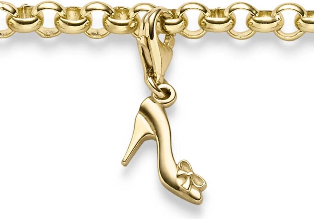 Einhänger Pump Damenschuh Absatzschuh Anhänger Charm 585 Gold Gelbgold 8x21,5mm
