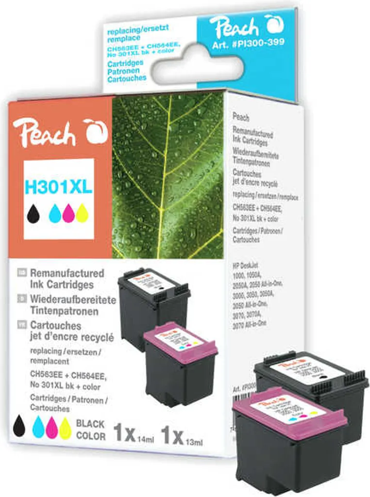 Multipack Inchiostro Pesca 301XL BK+CMY per HP Deskjet e Envy