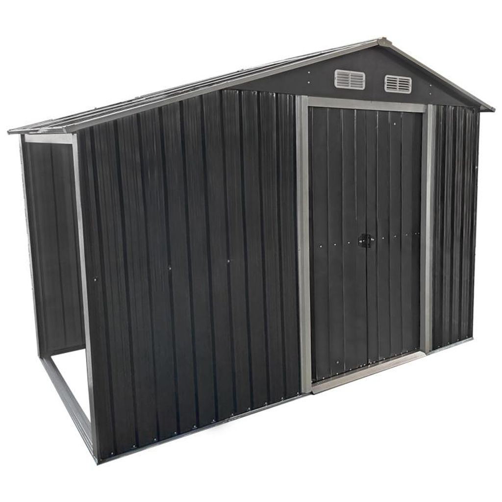 4iQ Stabiler Stahl Geräteschuppen 130x279x196 – 3,5 m² Produktbild 
