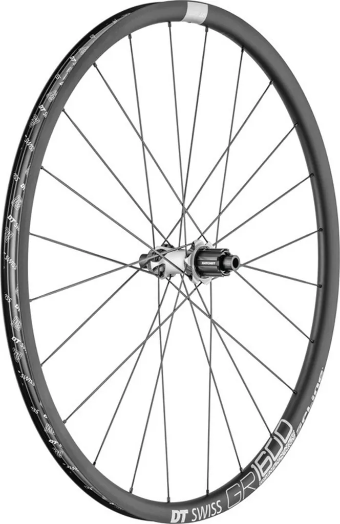 Roue DT Swiss GR 1600 Spline 25 mm Tubeless Ready avec Moyeu Ratchet