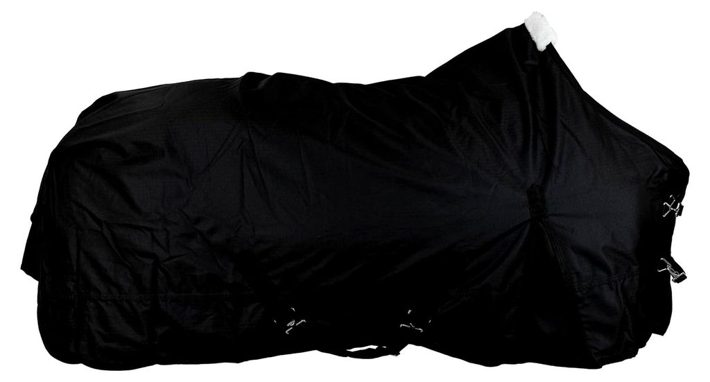 Weidedecke 600D Basicline – Regendecke & Übergangsdecke – Wind- und wasserdichte Outdoordecke mit Innenfutter und Kreuzbegurtung – Pferdedec...