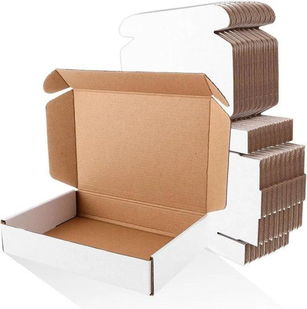 Lot de 30 Boîtes Rigides Blanches 20 x 14 x 4 cm - Format Spécial Livre