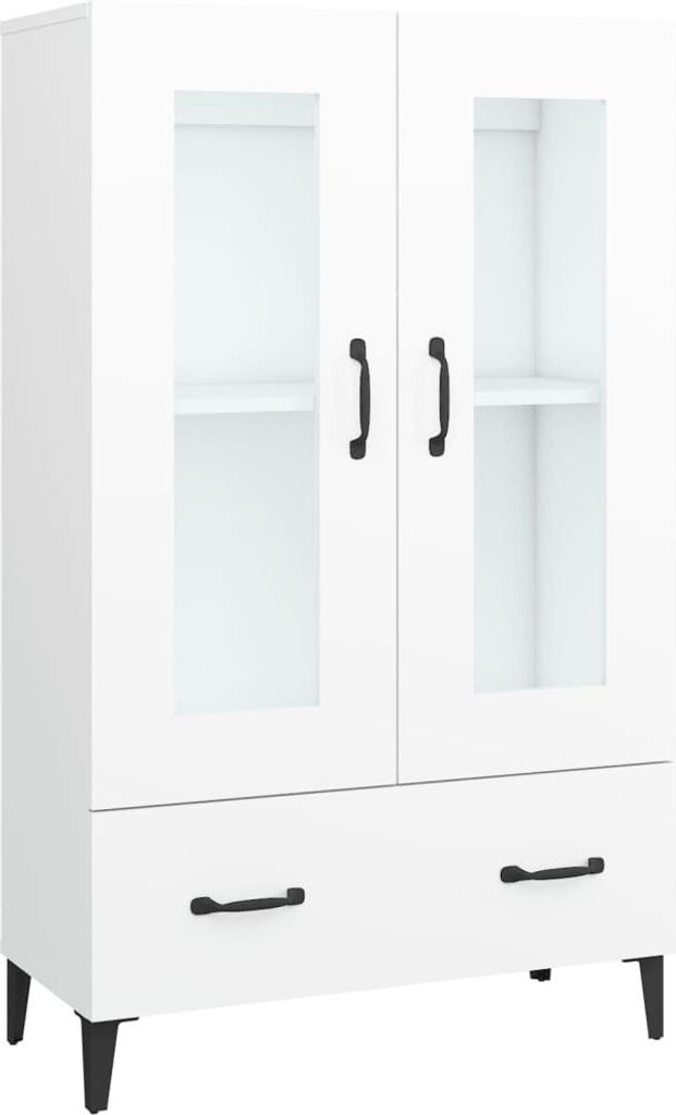 Highboard Weiß 70x31x115 cm Holzwerkstoff