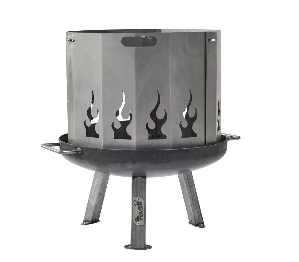 Chauffage de terrasse au bois BOMBE BASIC - Braséro acier 48 cm durable - 7