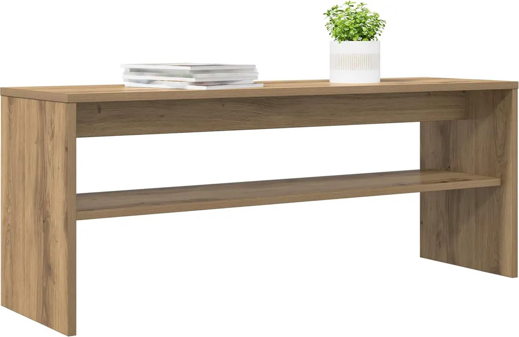 Mobile Porta TV Rovere Artigianale SYFAX Multistrato 100x30x40cm - 2