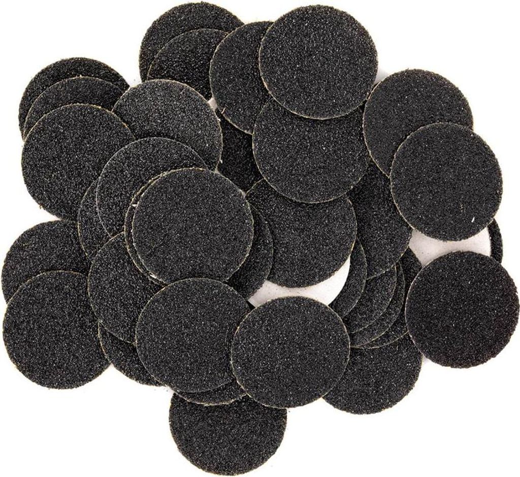 Ersatz-Schleifscheiben Körnung 80 für PodoDisk Größe L 25 mm 50 Stück