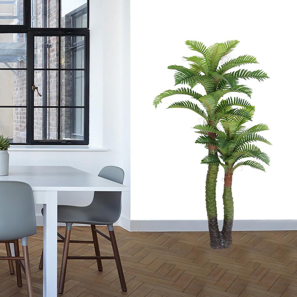 Knstliche Kokospalme 140 cm hoch Balkon Deko Decovego