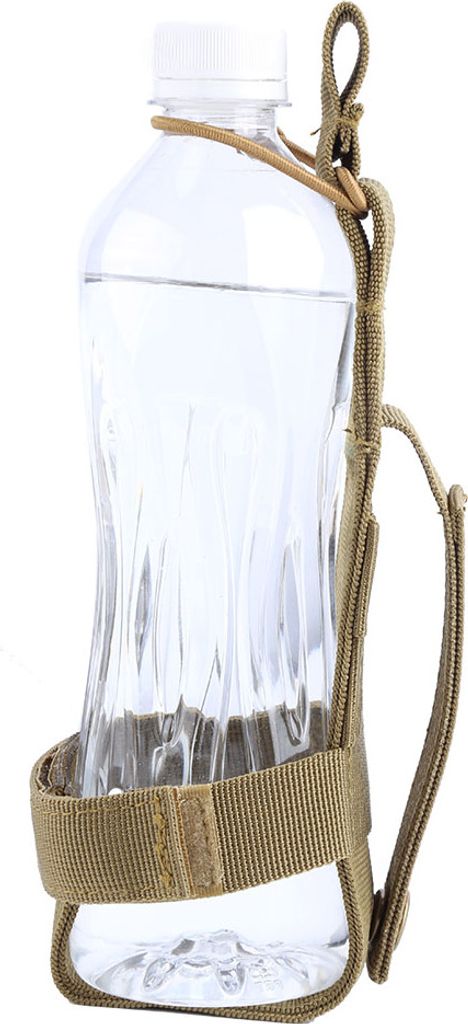Wasserdichtes Nylonflaschenholster mit elastischem Haken und Schleifengurt (Khaki)