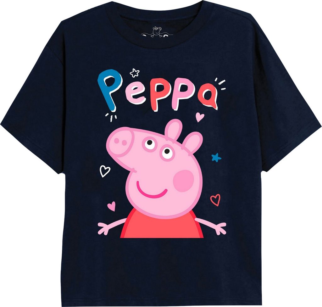 Peppa Pig - "Classic" T-Shirt für Mädchen TV2375 (104) (Marineblau)