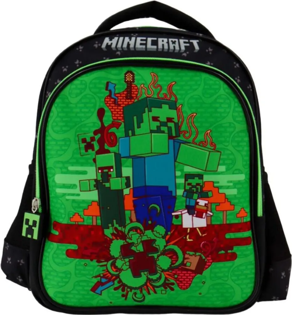 Zaino Asilo Minecraft Zombie per Bambini - Zainetto Scuola Materna Originale