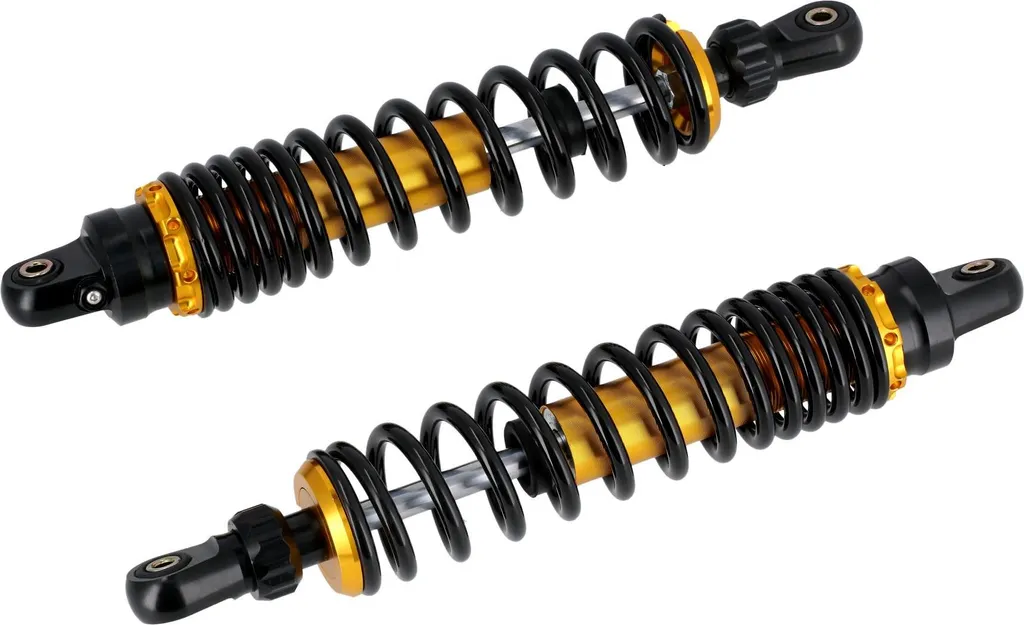 Jambes de force réglables 360mm or et noir pour S51, S53 et S70 Simson