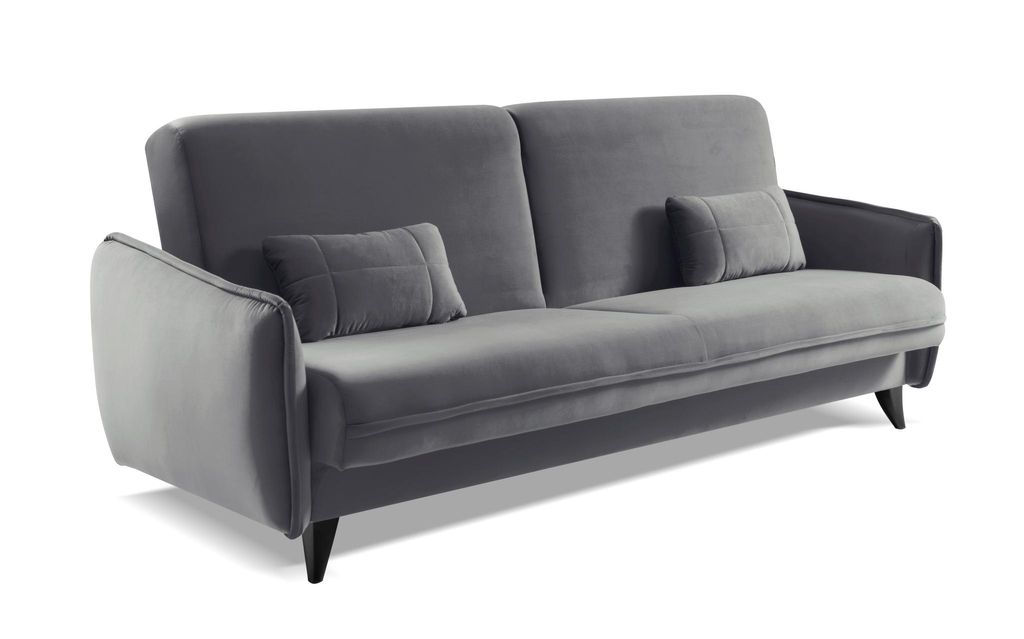 Schlafsofa Conte - Grau – Modernes 3-Sitzer Sofa mit Produktbild 