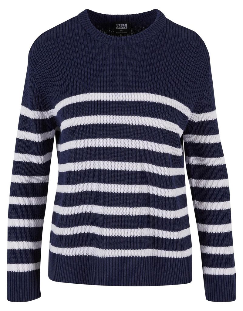 Urban Classics - Pullover für Damen TN1466 (S) (Marineblau/Weiß)
