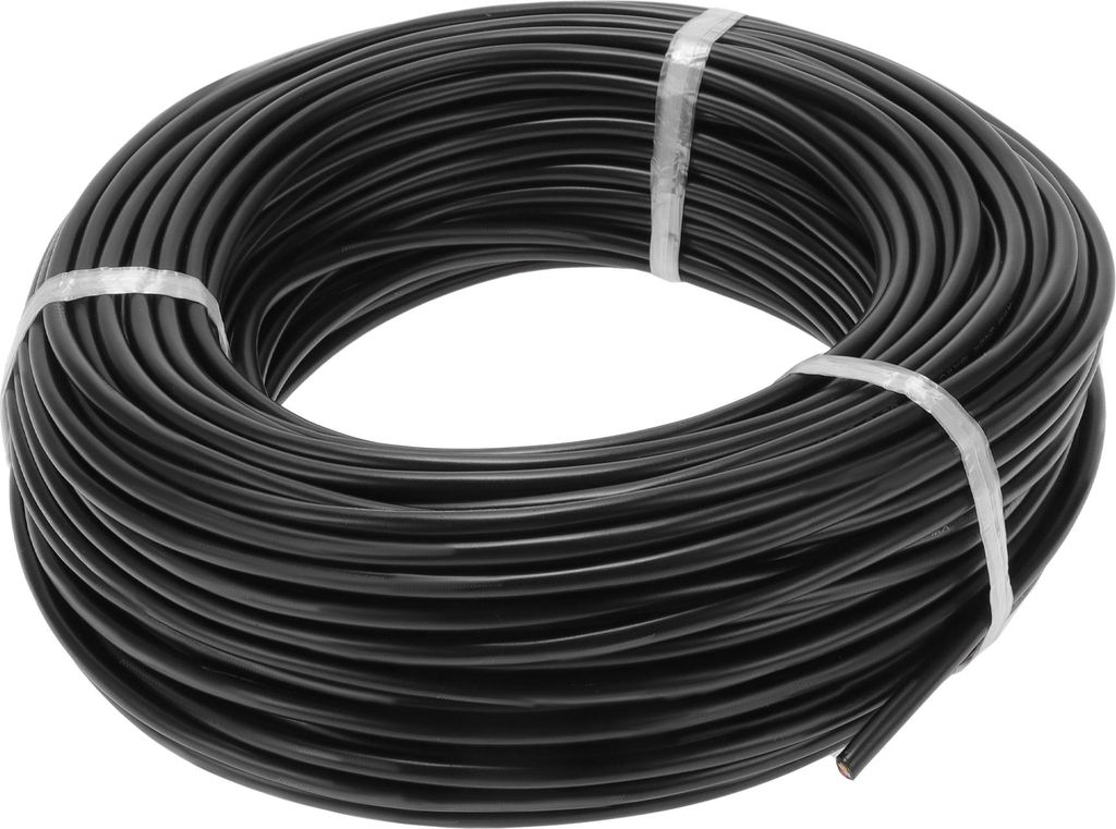 1 Stück Massekabel 61m Stromkabel Universal Auto Radio, Automobil, Auto Lautsprecher Vollständig isoliert & Soft-Touch-Mantel TC Schwarz 18AWG 4 ...