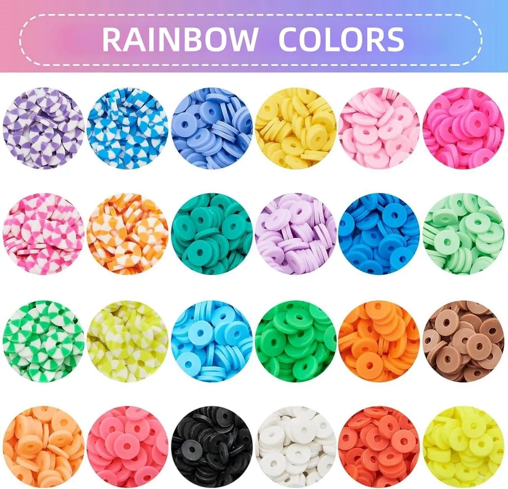 Matériel de création bijoux DIY - Kit perles 4800 pièces pour bracelets - 2