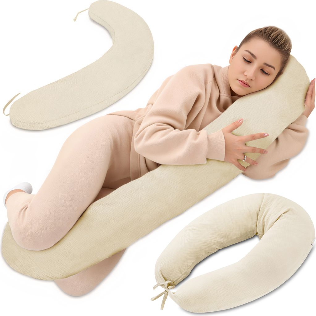 Totsy Baby Stillkissen XXL Schwangerschaftskissen 190 cm - Produktbild 