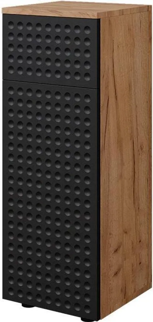 Armoire midisch Vicco Irma Anthracite à pois 1 tiroir 30x81 cm 42869